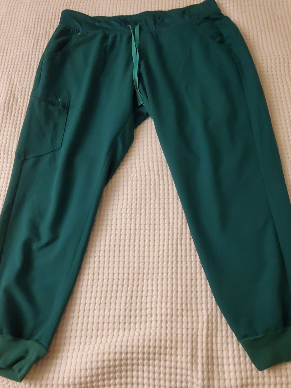 FIGS Zamora Jogger Teal Hunter Green Scrub Pants XL